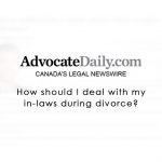 How should I deal with my in-laws during divorce?
